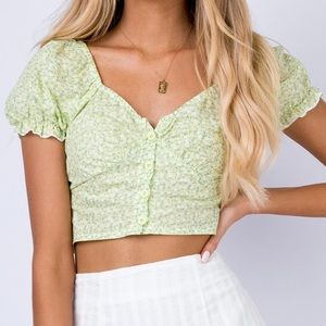 NWT green laguna top princess polly